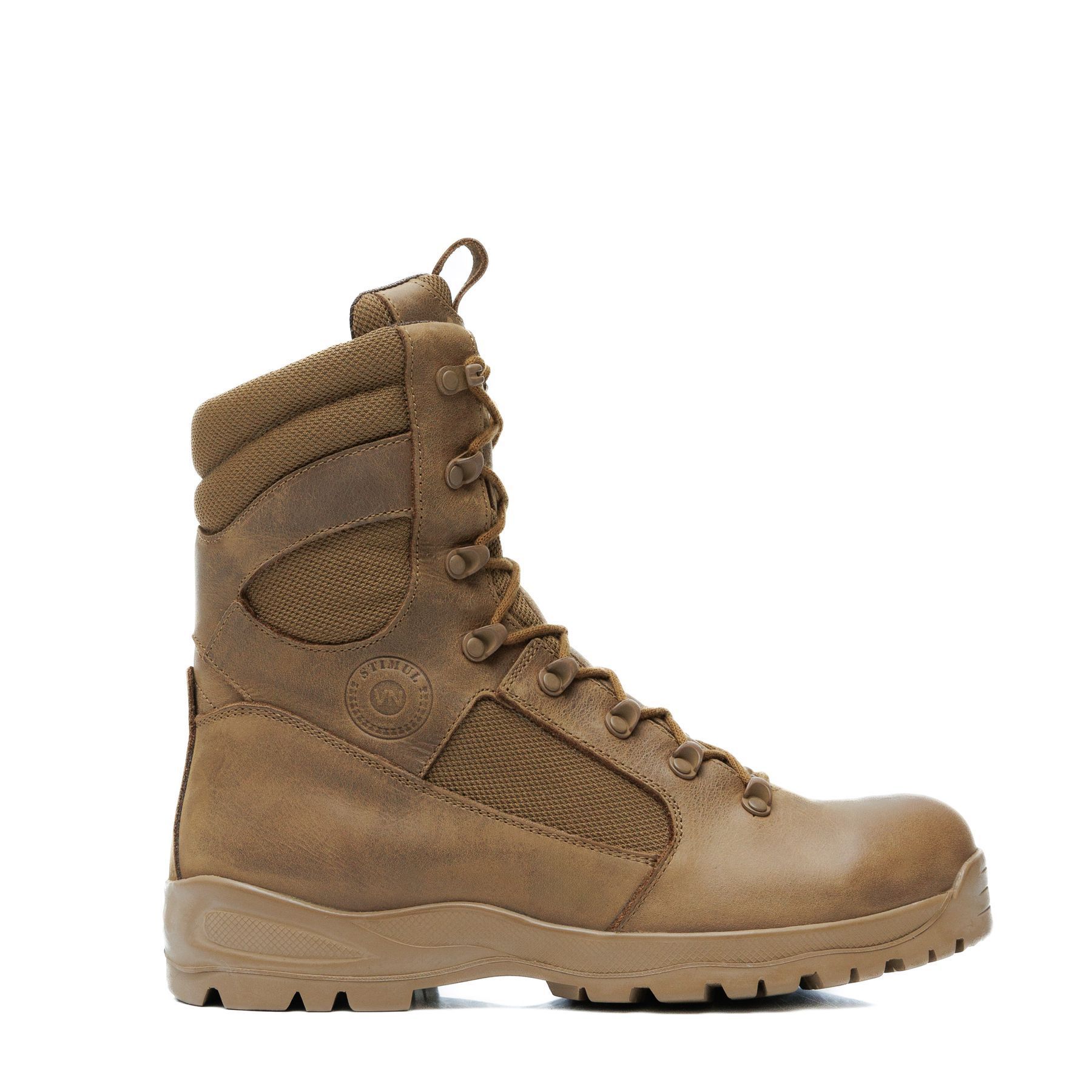 Тактичні берці Stimul Козак Койот Шкіра Crazy Horse Демі